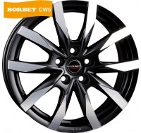Borbet CW5 W7.5 R18 PCD5x120 ET43 DIA65.1 matt black polished